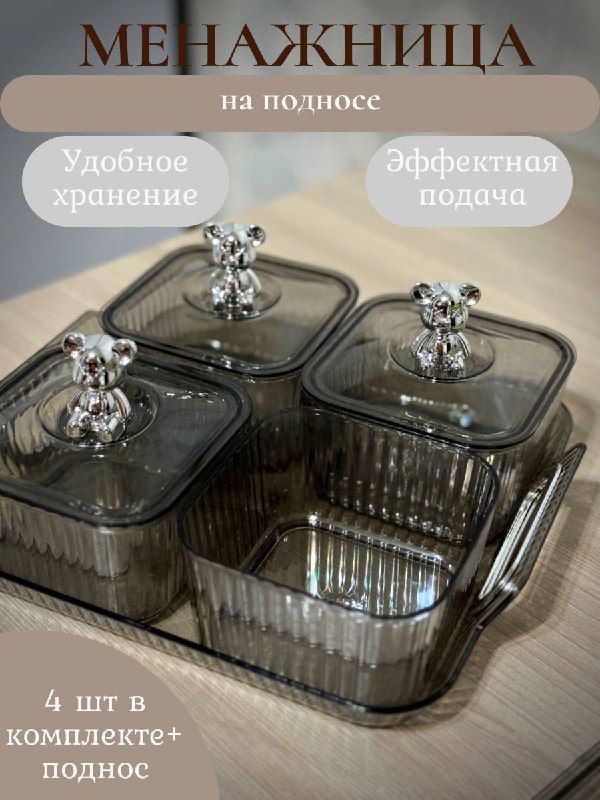 

Менажница на подносе