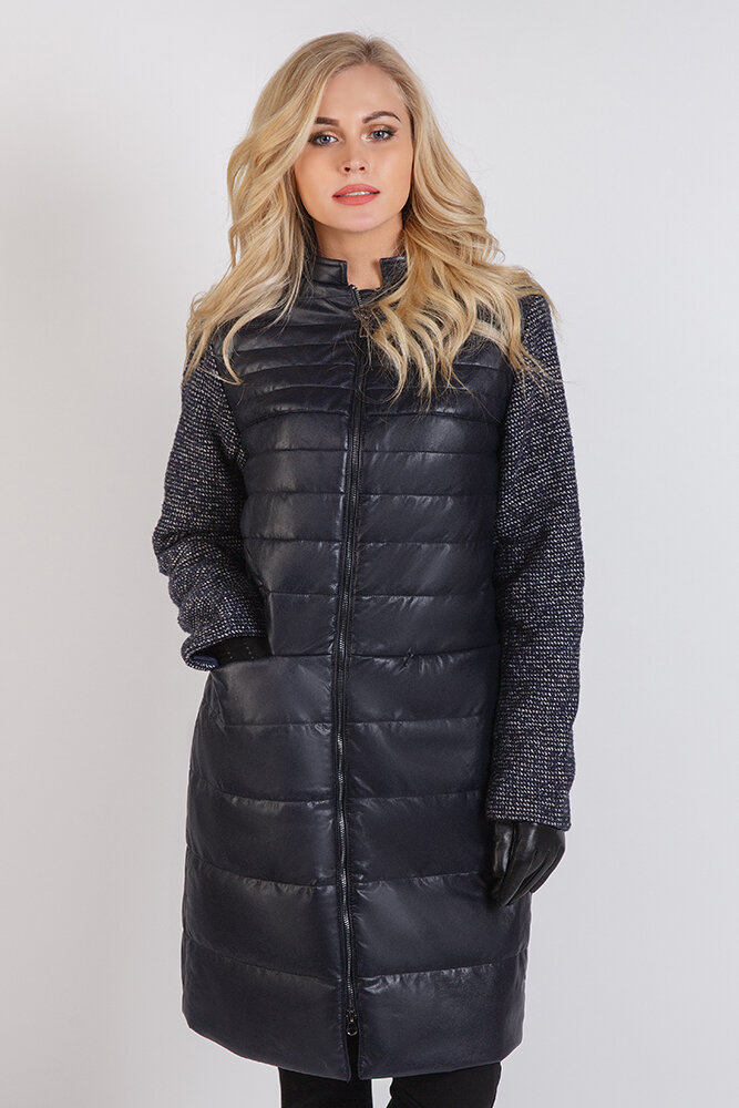 фото Утепленное пальто женское snow guard xs18-j64-3033/1 синее 50 ru