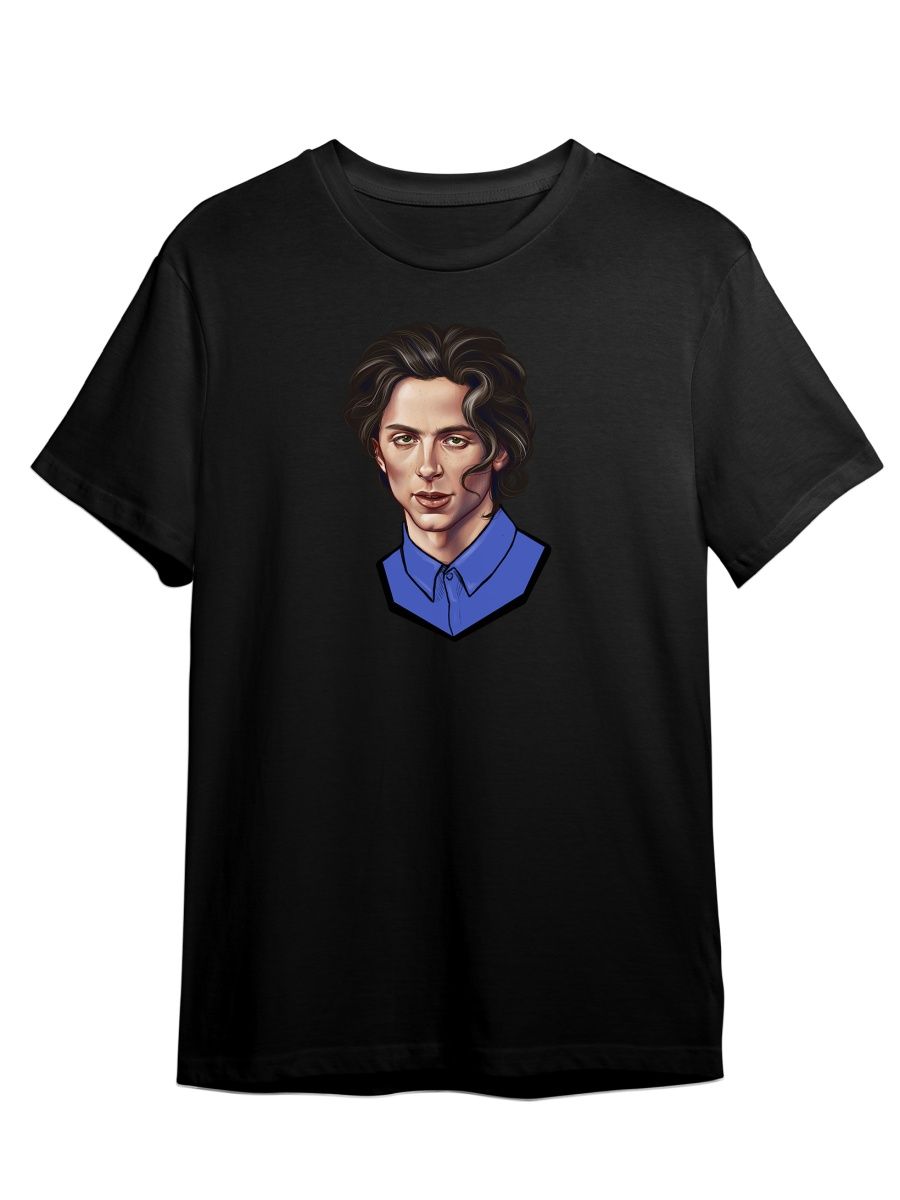 

Футболка унисекс СувенирShop Тимотии Шаламе/Chalamet/Дюна 1 черная L, Черный, "Тимотии Шаламе/Chalamet/Дюна" 1