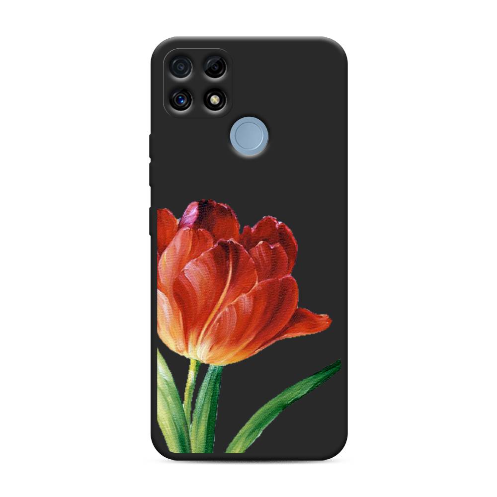 

Чехол Awog на Realme C25/ C25s "Красный тюльпан", Оранжевый;зеленый, 257452-1