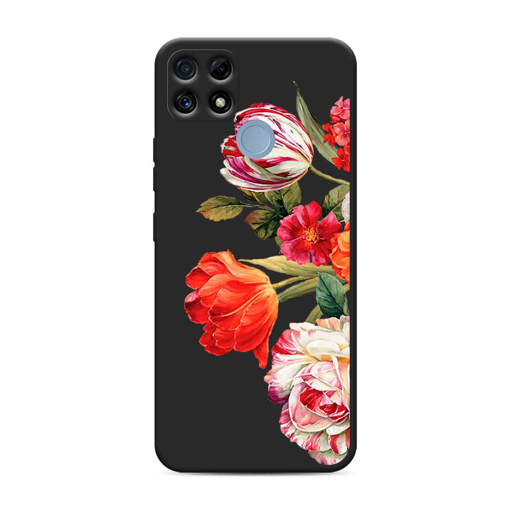 

Чехол Awog на Realme C25/ C25s "Весенний букет", Красный;розовый;зеленый, 257452-1