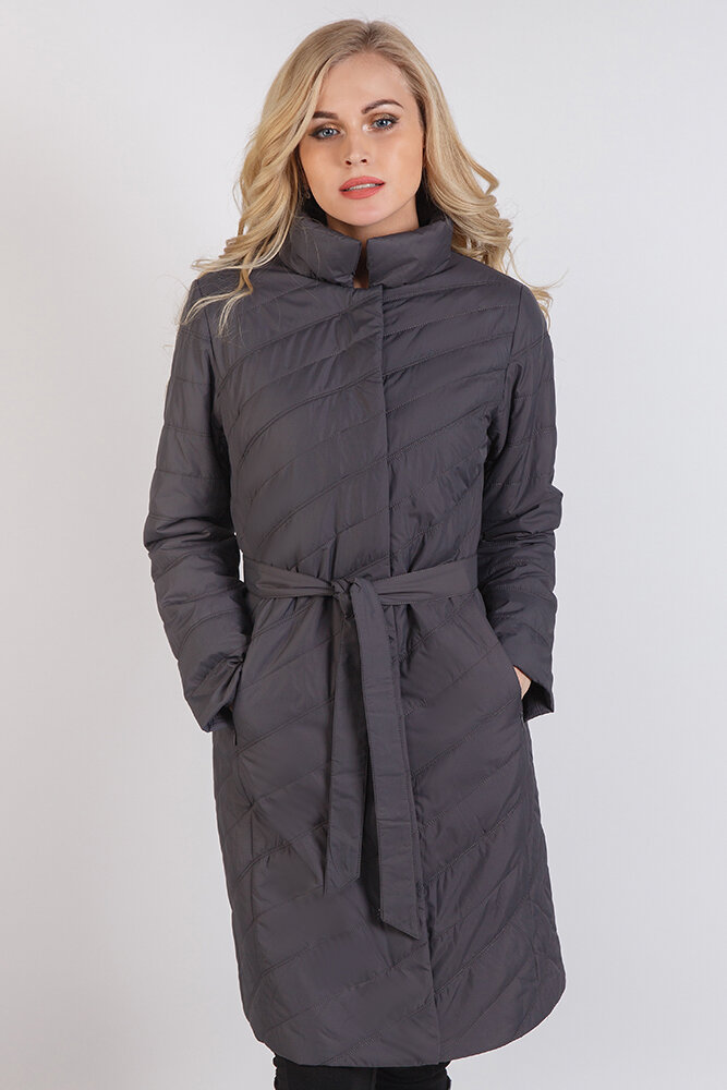 фото Утепленное пальто женское snow guard xs18-j34-9031/1 серое 50 ru