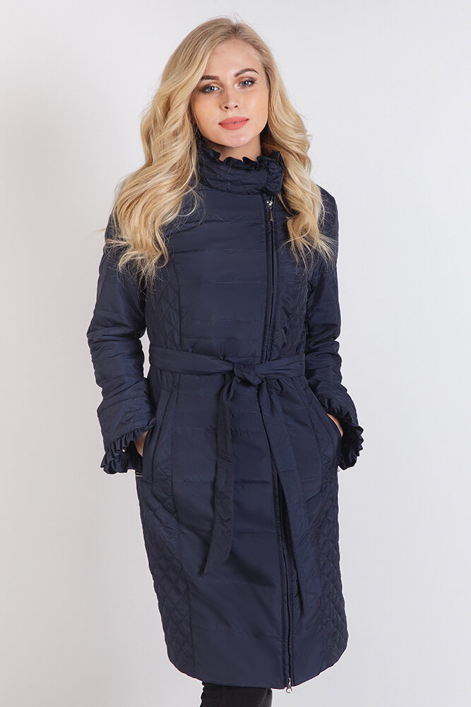 фото Утепленное пальто женское snow guard xs18-j32-3155/1 синее 52 ru
