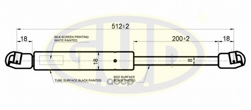 

Амортизатор Багажника Frd Focus (Dnw) 11/98-01/01 550N L=512/200Mm G.U.D арт. GGS020233