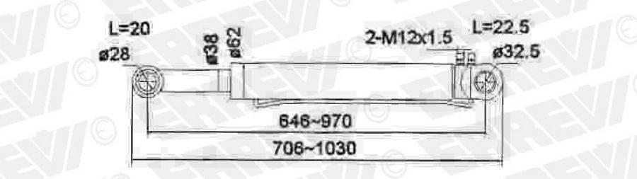 

ERREVI 731872 ER731872_цилиндр подъема кабины! \Scania Series 4 () 1шт