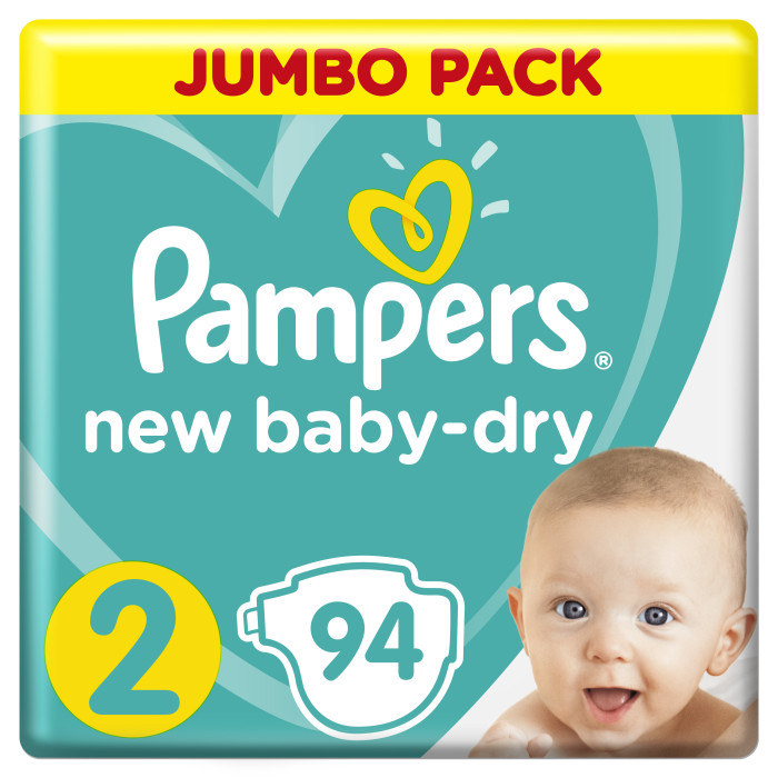 Подгузники pampers new baby dry 2 (4-8 кг) 94 шт