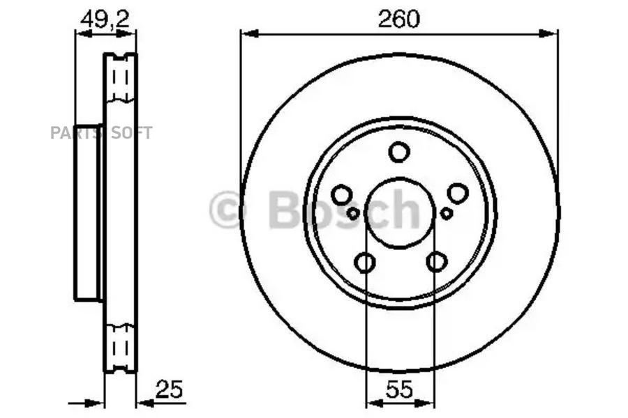 

0 986 478 451_диск тормозной передний toyota avensis all 97-03