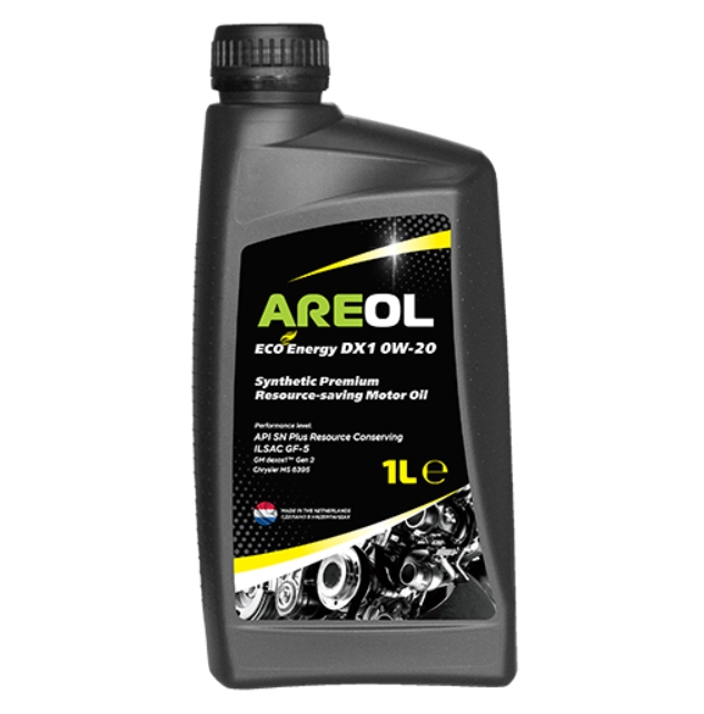 Моторное масло Areol Eco Energy Dx1 синтетическое 0W20 1л