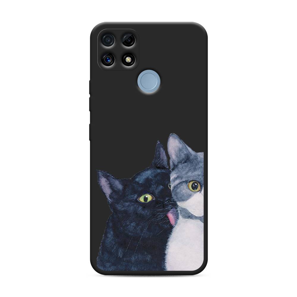 

Чехол Awog на Realme C25/ C25s "Кошачья любовь", Синий, 257452-1