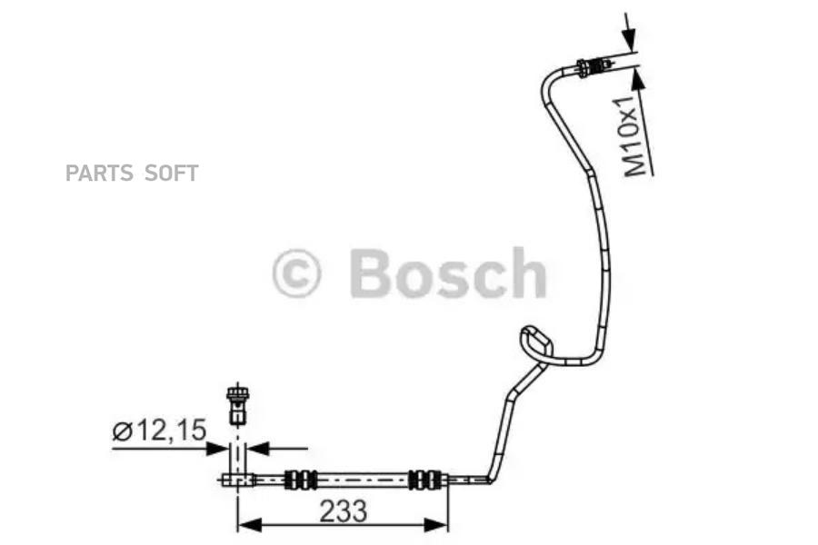 

Шланг Торм. Задний Лев Bosch 1987481338