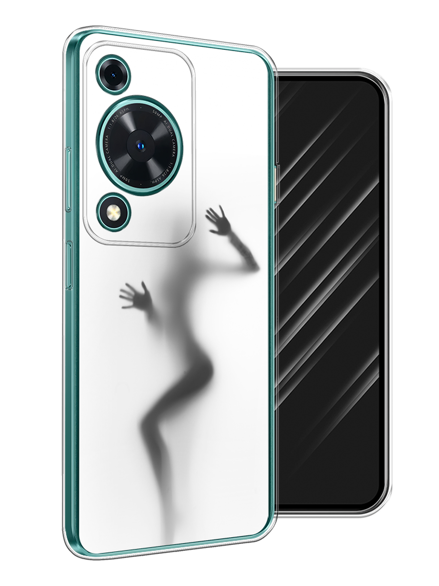 

Чехол Awog на Huawei Nova Y72 "Девушка в душе", Серый;белый;черный, 6123650-1