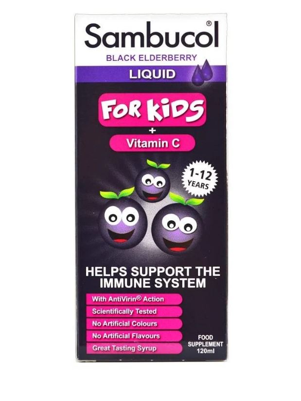 Sambucol Kids+Vit C Sirup, 120мл