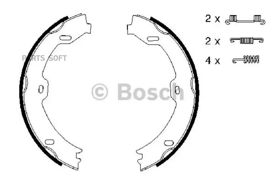 0 986 487 666_=03.0137-0420.2=gs8721=fsb669 колодки барабанные ручника mb w211/r230/c219