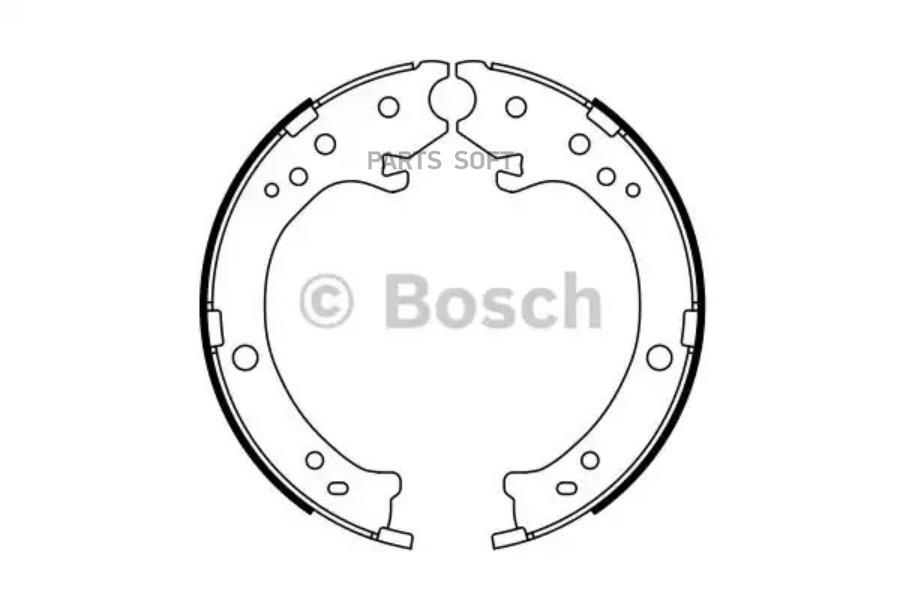 Тормозные колодки Bosch барабанные для Honda CR-V 2.0  198x35 02-06 986487765