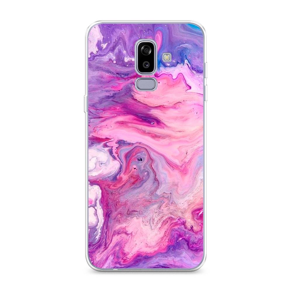 

Чехол на Samsung Galaxy J8 "Нежно-розовая абстракция", Розовый, 26550-3