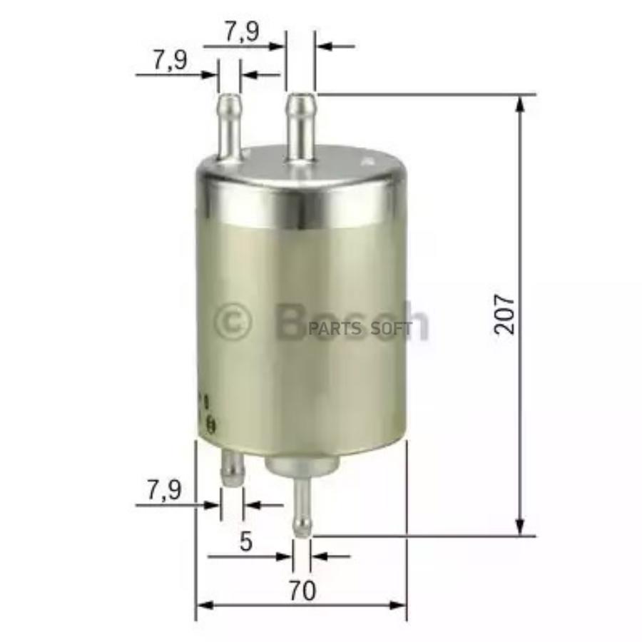 

F 026 403 000_фильтр топливный bmw x5 3.0i-4.6i 02>, land rover range rover 4.4 02>