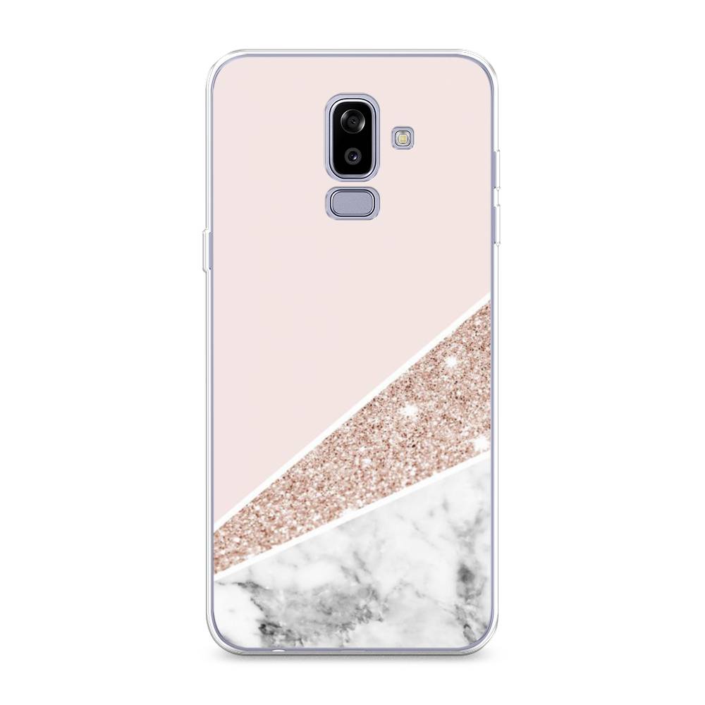 

Чехол на Samsung Galaxy J8 "Блестящий розовый мрамор", 26550-3