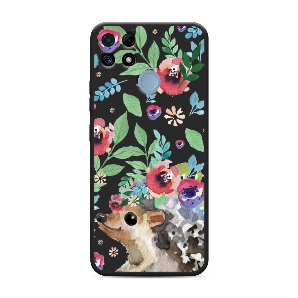 

Чехол Awog на Realme C25/ C25s "Ежик в цветах акварель", Розовый;зеленый;коричневый, 257452-1