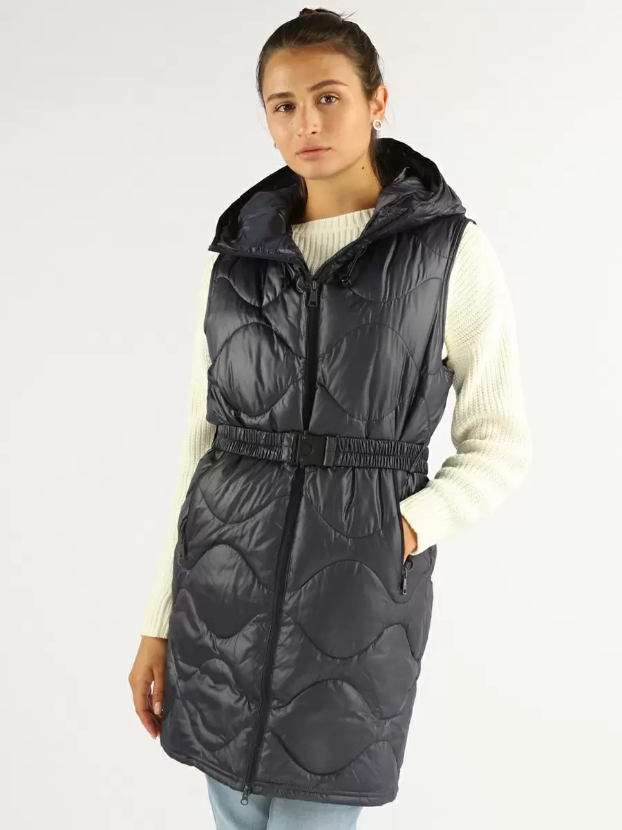 фото Утепленный жилет женский a passion play sq69523 синий m