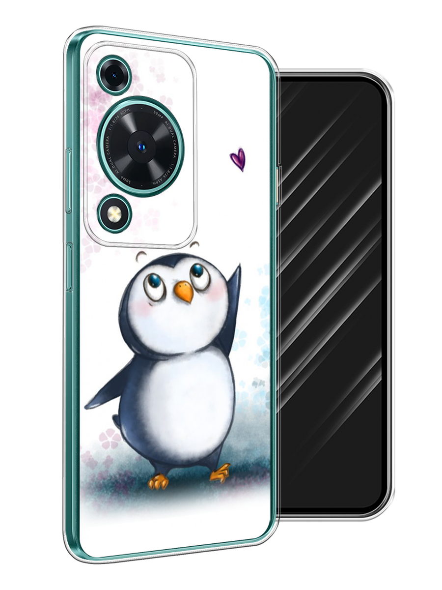 

Чехол Awog на Huawei Nova Y72 "Пингвин и сердечко", Белый, 6123650-1