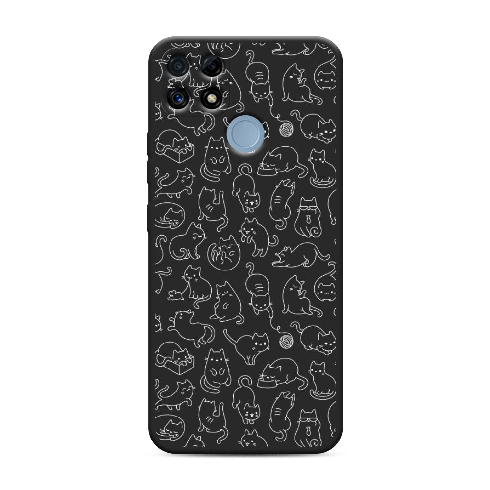 

Чехол Awog на Realme C25/ C25s "Шкодливые котики", Прозрачный;бежевый, 257452-1