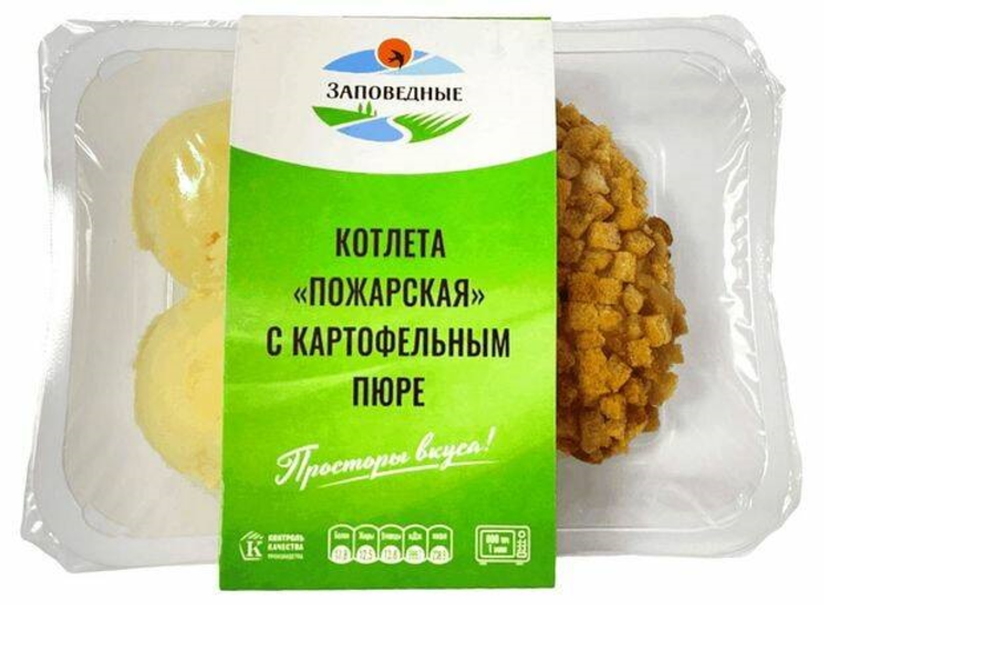 

Котлета Пожарская Заповедные Продукты с картофельным пюре 250 г