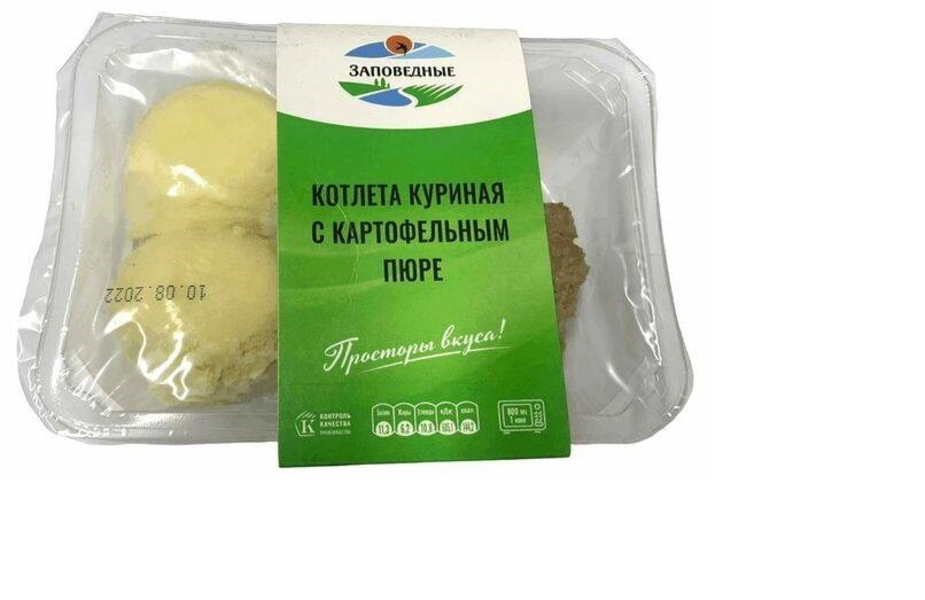 

Котлета куриная Заповедные Продукты с картофельным пюре 250 г