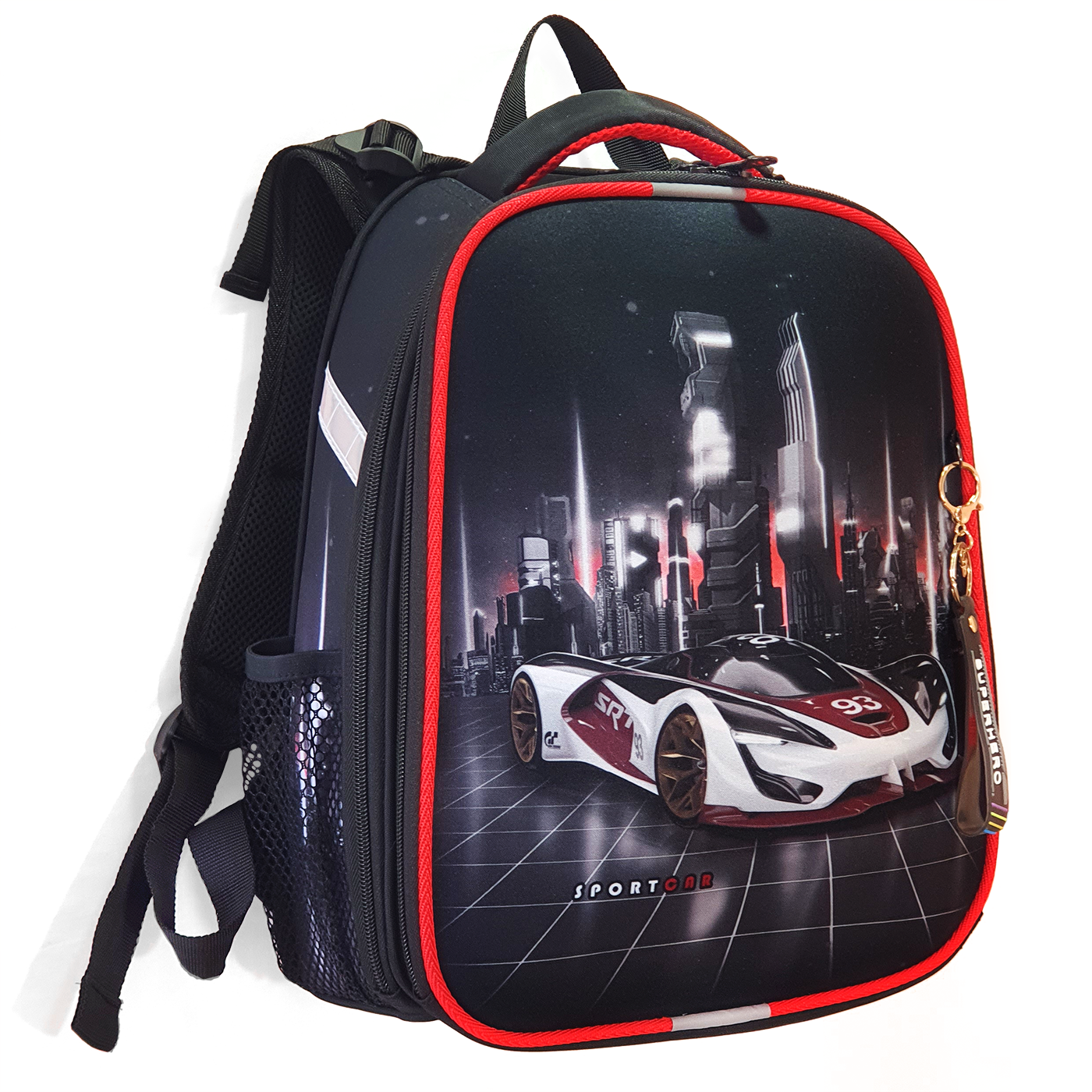 Ранец школьный Stavia Спорткар 82162Б мультиколор 30х38х16 см