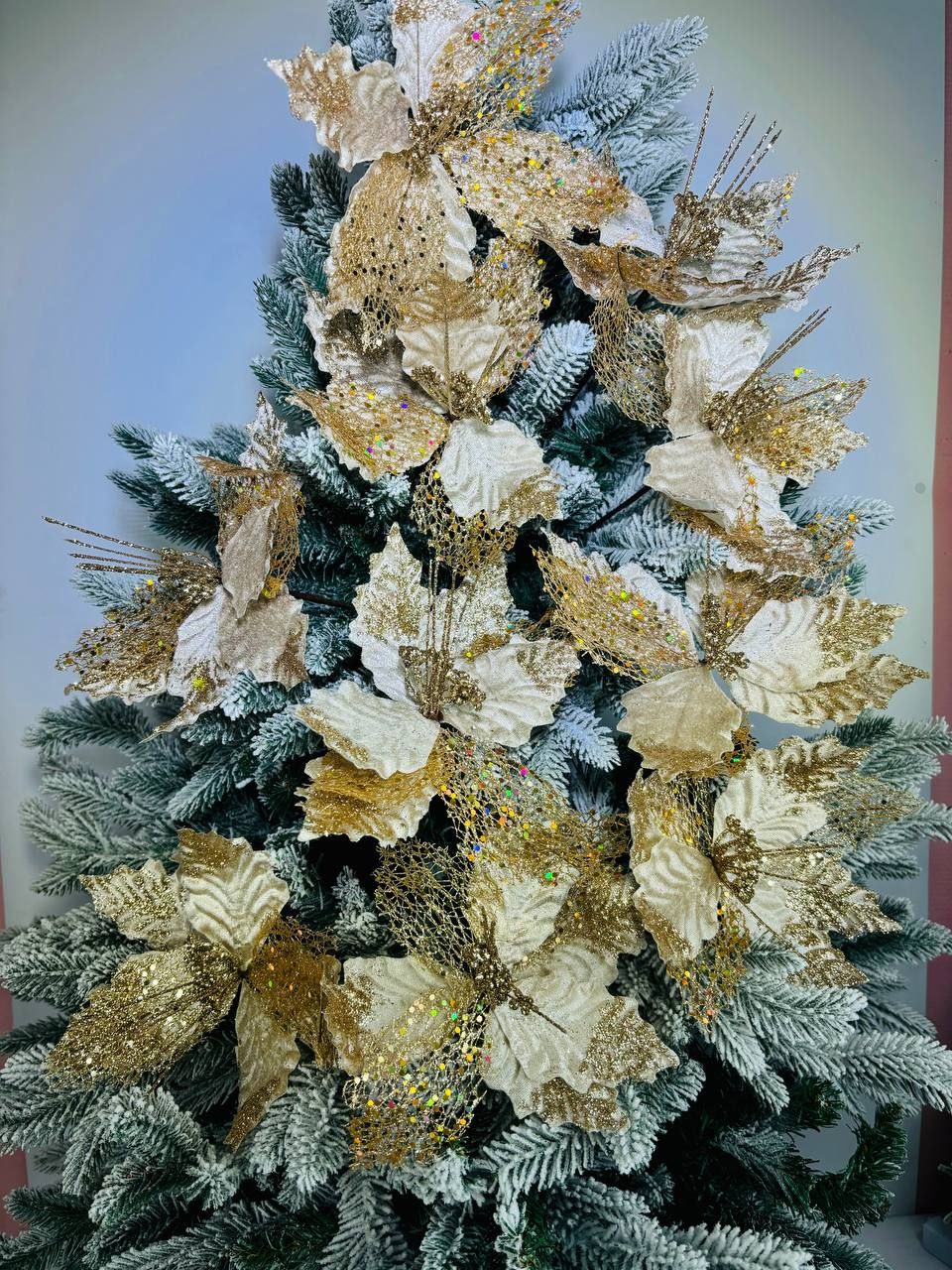 

Новогоднее украшение- Цветок Merry Christmas бронза 5 шт. 18770