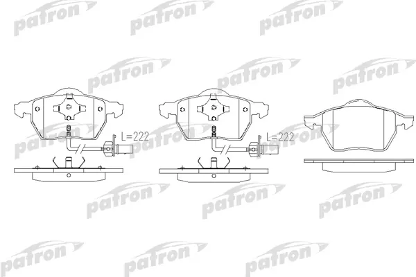 

Колодки тормозные дисковые передн VOLVO C70 кабрио 98-05, C70 купе 97-02, S70 97-00, V70 I
