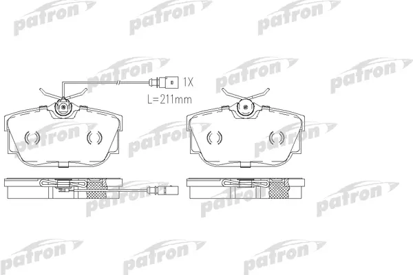 

Колодки тормозные дисковые задн. без датчика износа, VW: TRANSPORTER IV 90-03