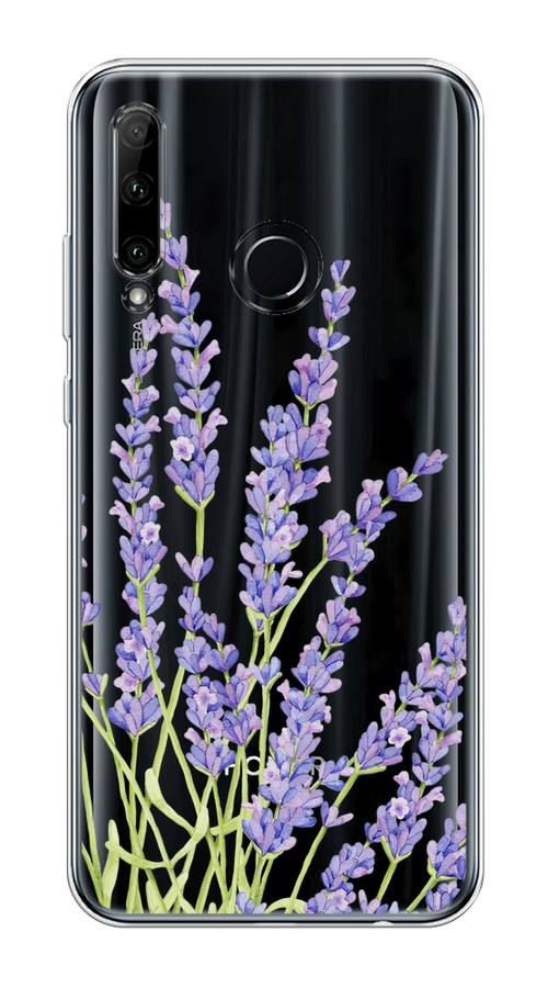 

Чехол на Honor 10i/20e, Huawei P Smart Plus 2019 "Лавандовые стебли", Фиолетовый;зеленый, 68850-1