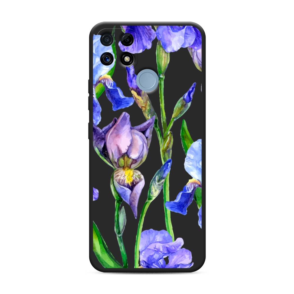 

Чехол Awog на Realme C25/ C25s "Синие ирисы", Фиолетовый;голубой;зеленый, 257452-1