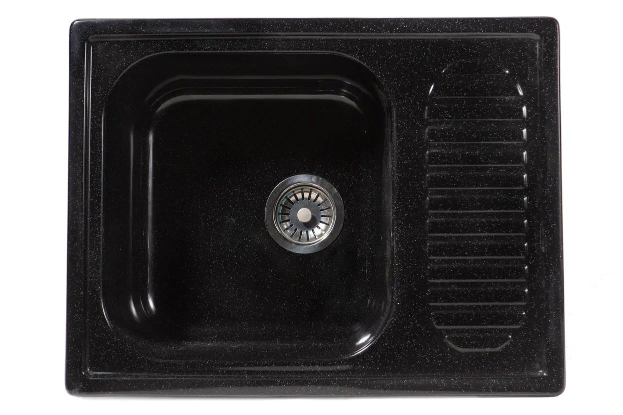 Мойка кухонная SimGran S-11 418017 черный глянец