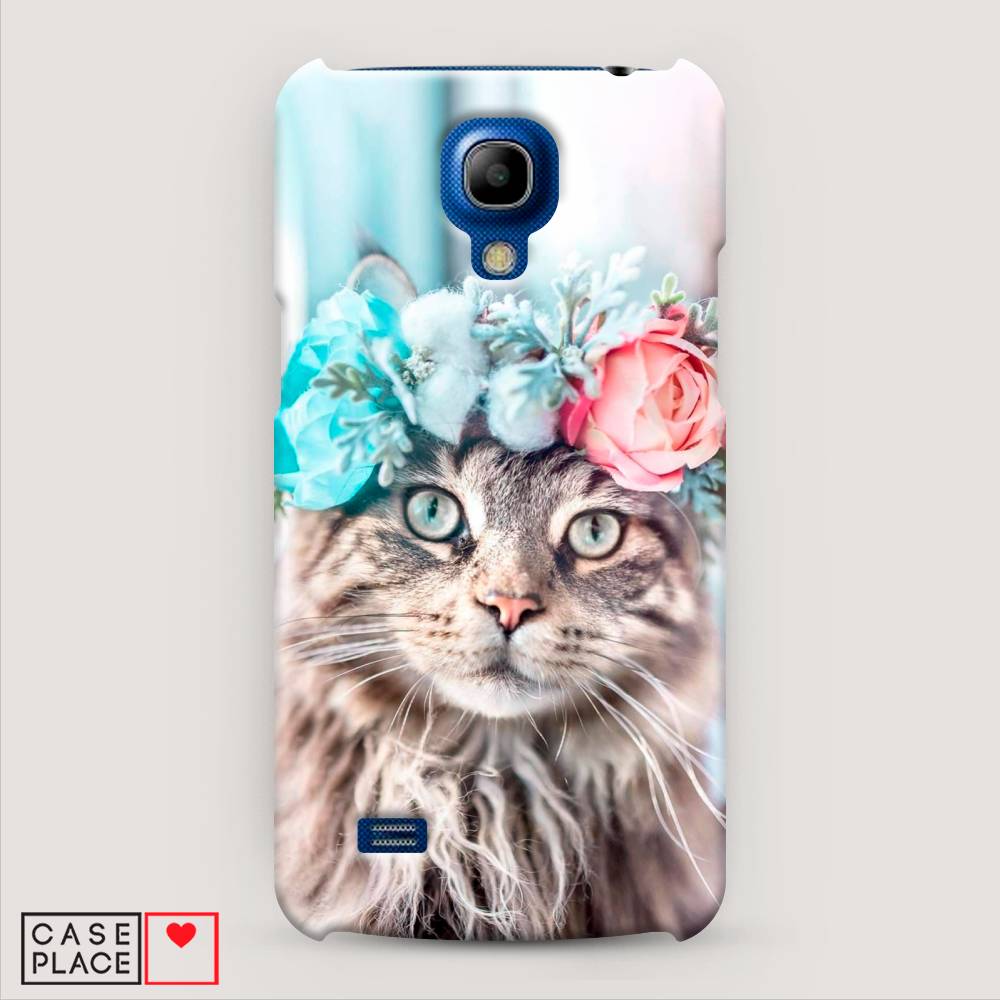 

Чехол Awog "Кот в венке" для Samsung Galaxy S4 mini, 24020-1