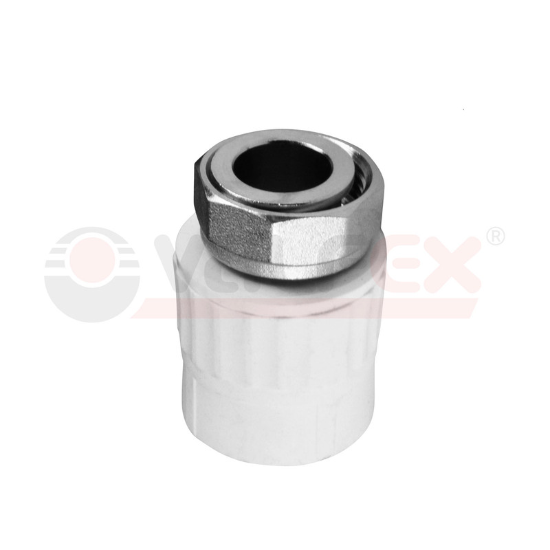 

Муфта Valfex с накидной гайкой 20х3/4" белая 6 шт 10139120, 10139020Г