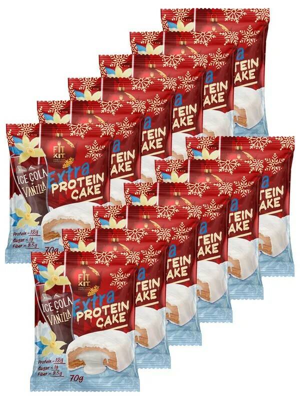 

Fit Kit Fit Kit, Protein Cake EXTRA, 12шт x 70г (Ледяная кола и Ваниль), Fit Kit, Protein Cake EXTRA, 12шт x 70г (Ледяная кола и Ваниль)