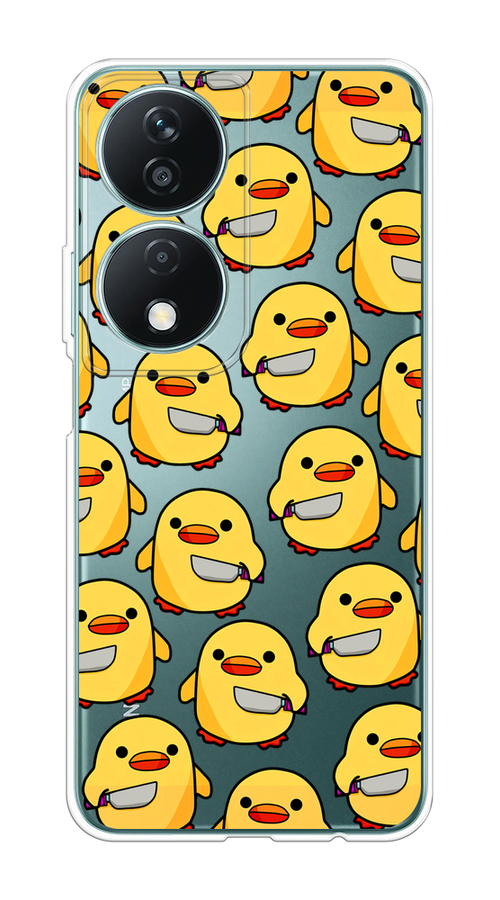 

Чехол на Honor X7B "Утка с ножом", Прозрачный;желтый;оранжевый, 6123350-1