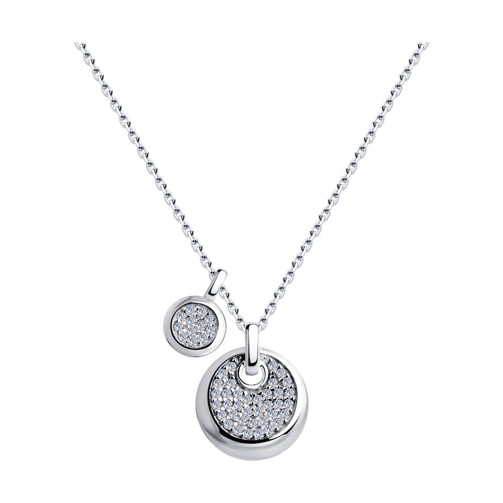 

Колье из серебра с фианитом 45 см SOKOLOV 94070327, 94070327