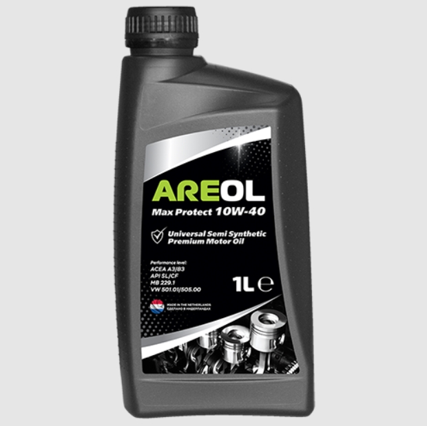 

Areol Max Protect 10w40 1l _масло Моторн. Полусинтacea A3/B3,Api Sl/Cf,Mb 229.1