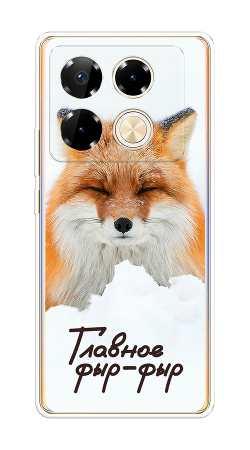 

Чехол на Infinix Note 40 Pro "Снежный фыр-фыр", Оранжевый;белый;коричневый, 3105750-1