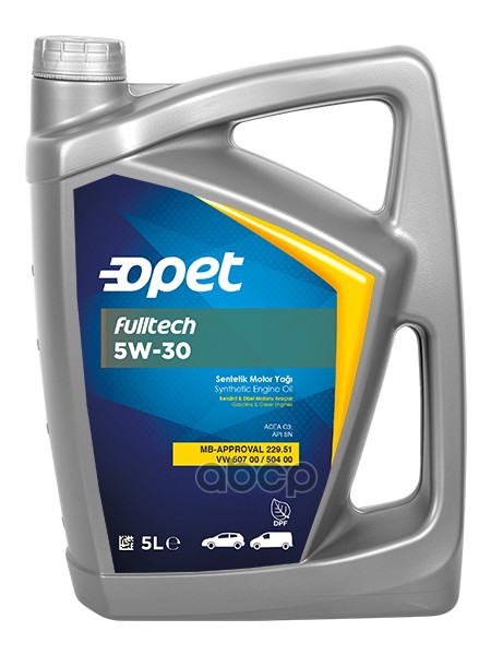 

Моторное масло OPET синтетическое Fulltech Sn C3 5W30 5л