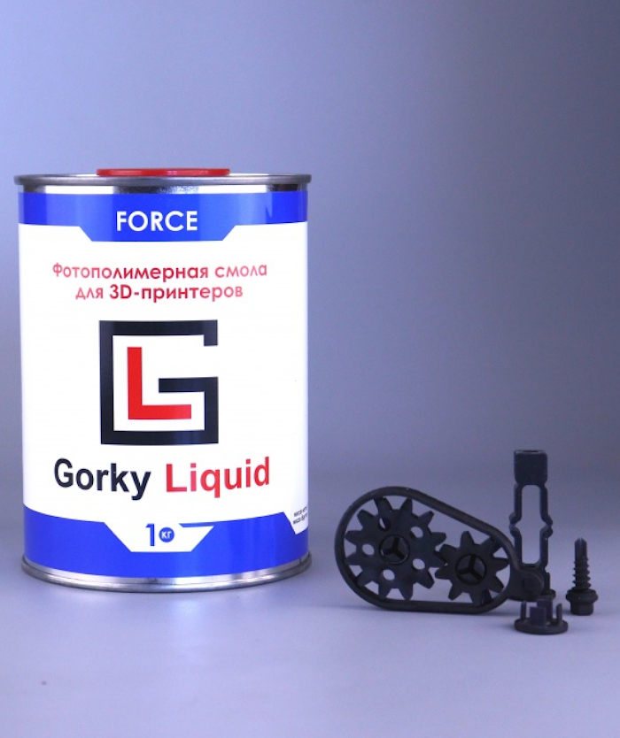 

Фотополимерная смола Gorky Liquid Force 1кг черный, Белый, Force