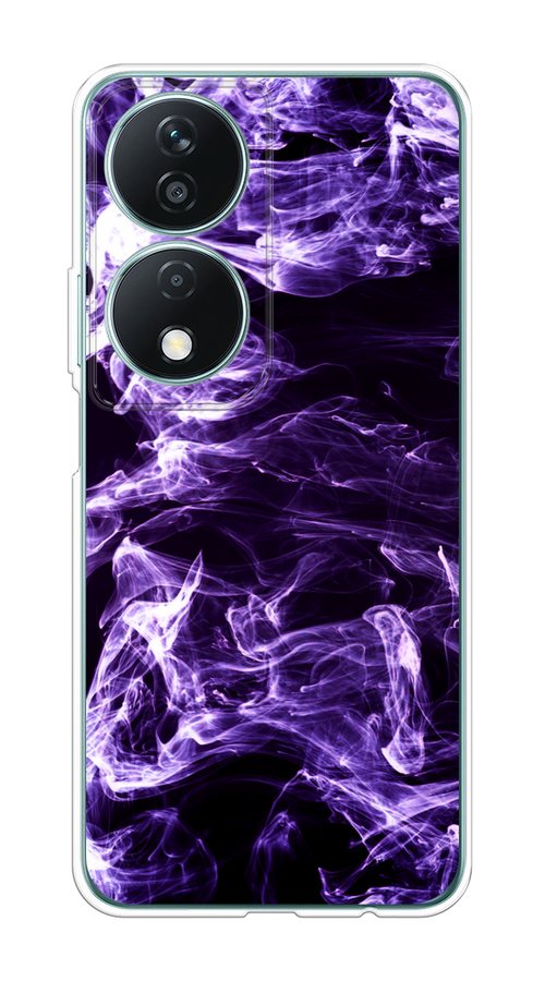 

Чехол на Honor X7B "Фиолетовый дым", Фиолетовый;белый;черный, 6123350-1