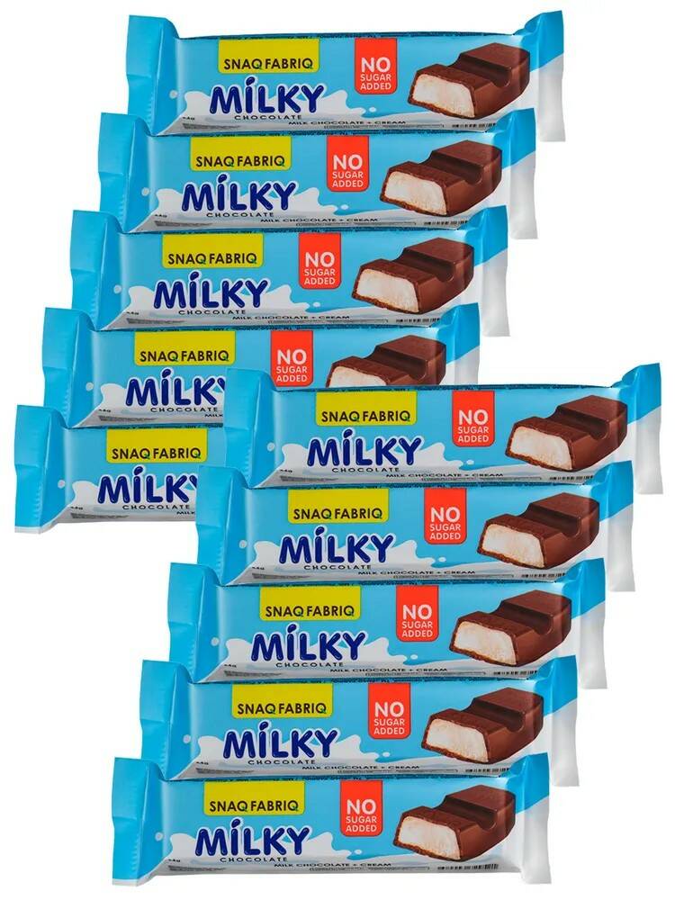 Snaq Fabriq Milky Chocolate (10х34г) Молочный шоколад со сливочной начинкой