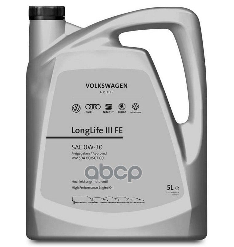 

Моторное масло VAG синтетическое Multibrand Longlife Iii 0w30 5л