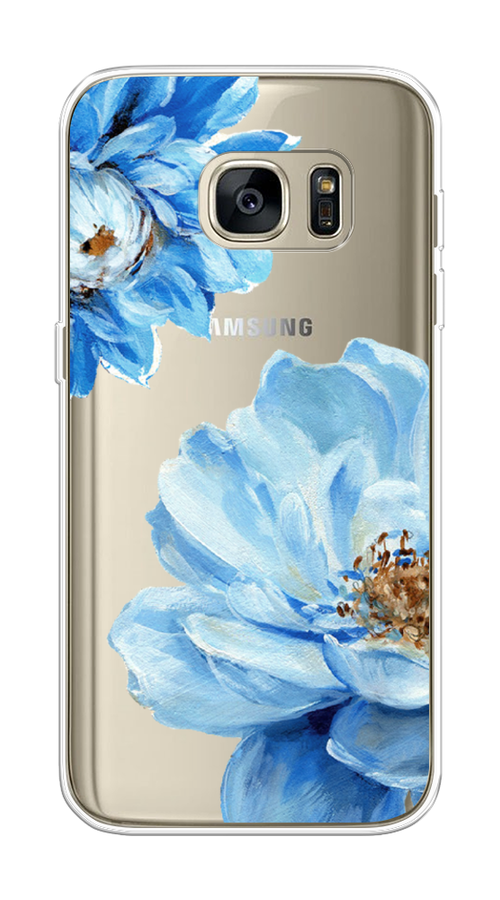 

Чехол Awog на Samsung Galaxy S7 "Голубые клематисы", Голубой, 24550-8