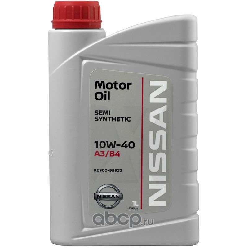 фото Nissan масло моторное полусинтетическое motor oil 10w-40, 1л