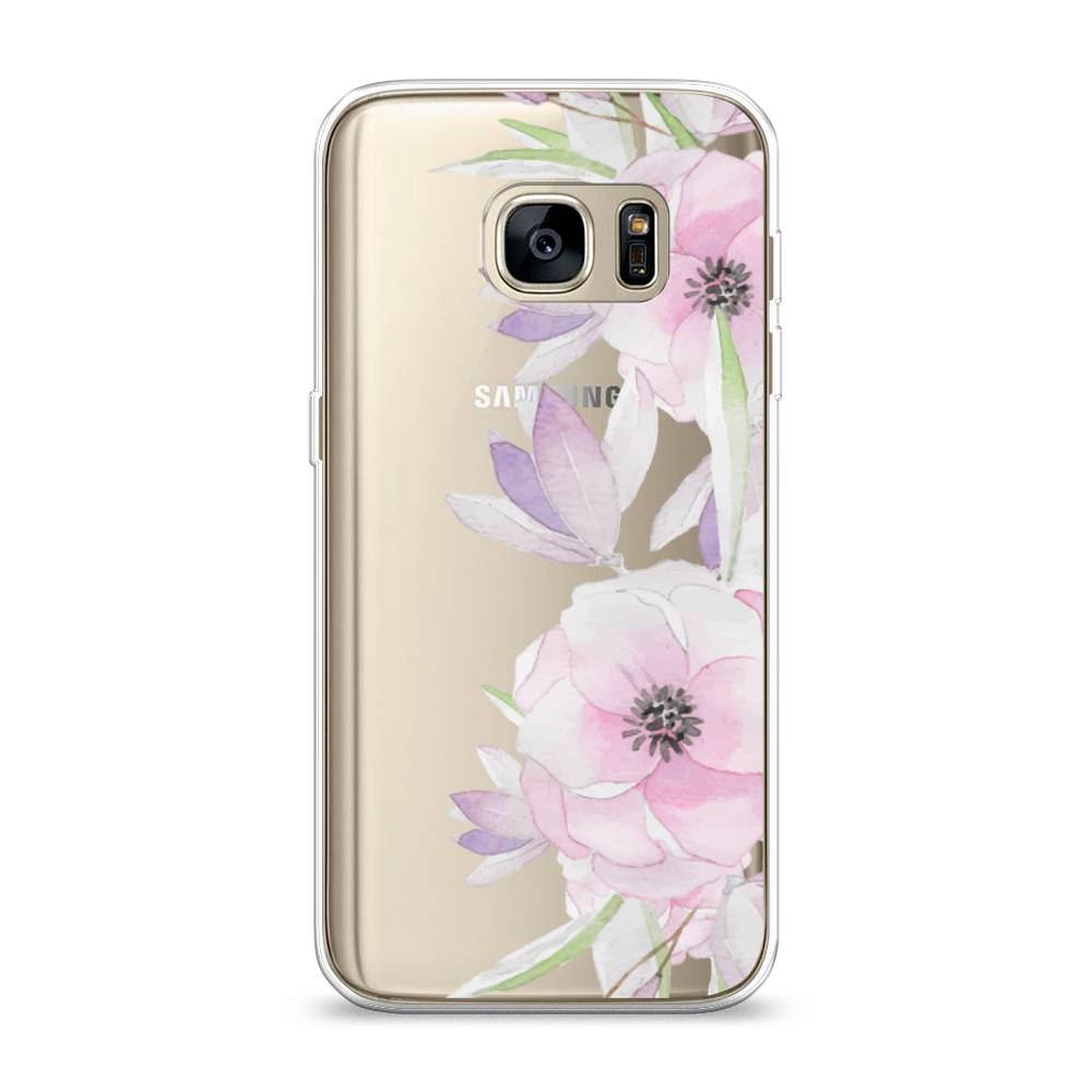 

Чехол Awog на Samsung Galaxy S7 "Нежные анемоны", Розовый;черный;фиолетовый, 24550-8