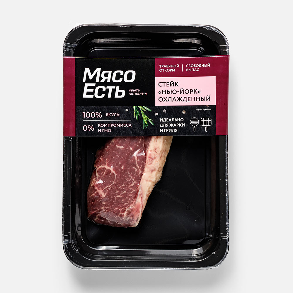 Стейк Нью-Йорк Мясо есть!, из говядины, охлаждённый, 150 г